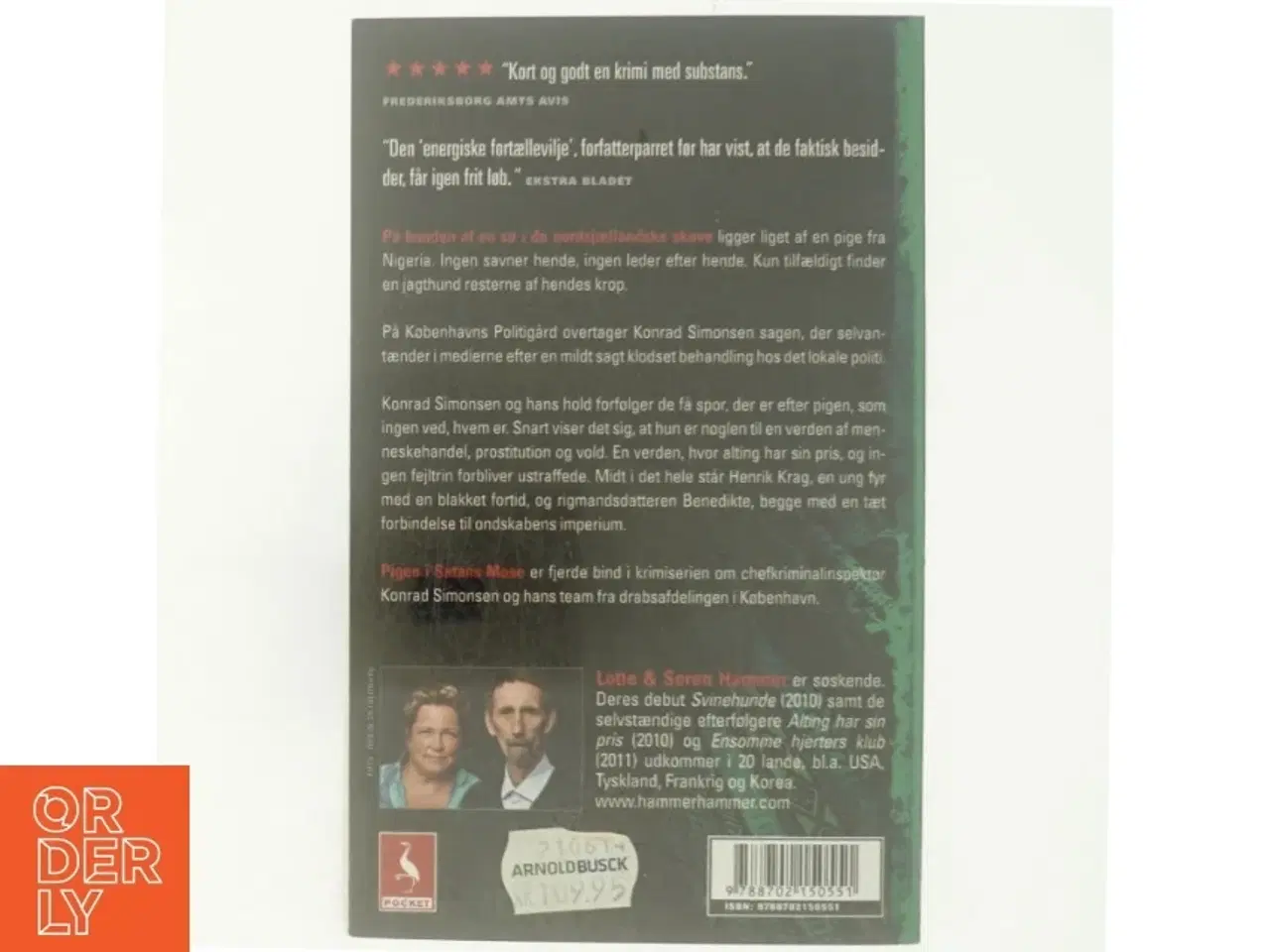 Billede 3 - Pigen i Satans mose : kriminalroman af Lotte Hammer (Bog)