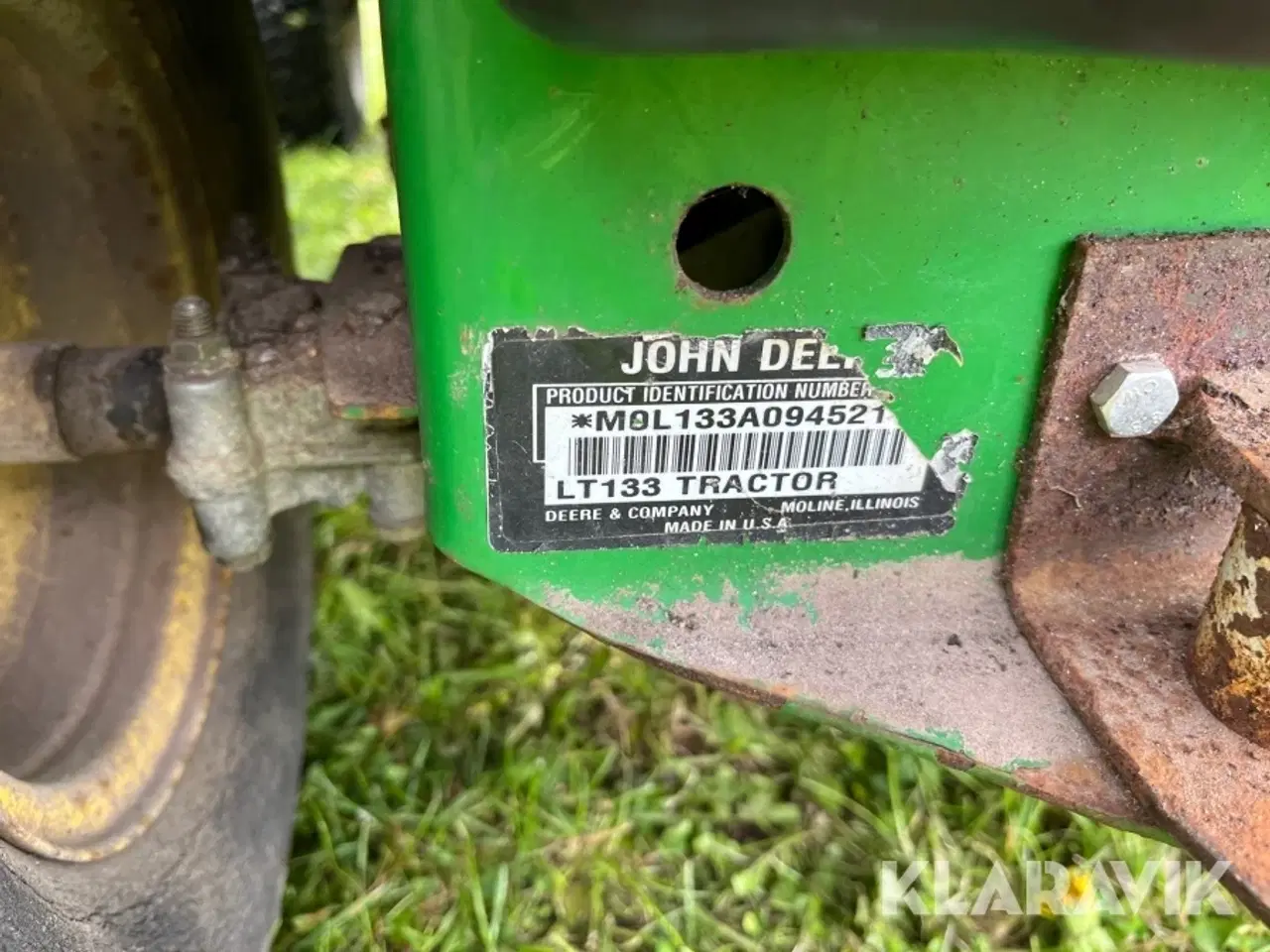 Billede 10 - Græsslåmaskine John Deere LT133