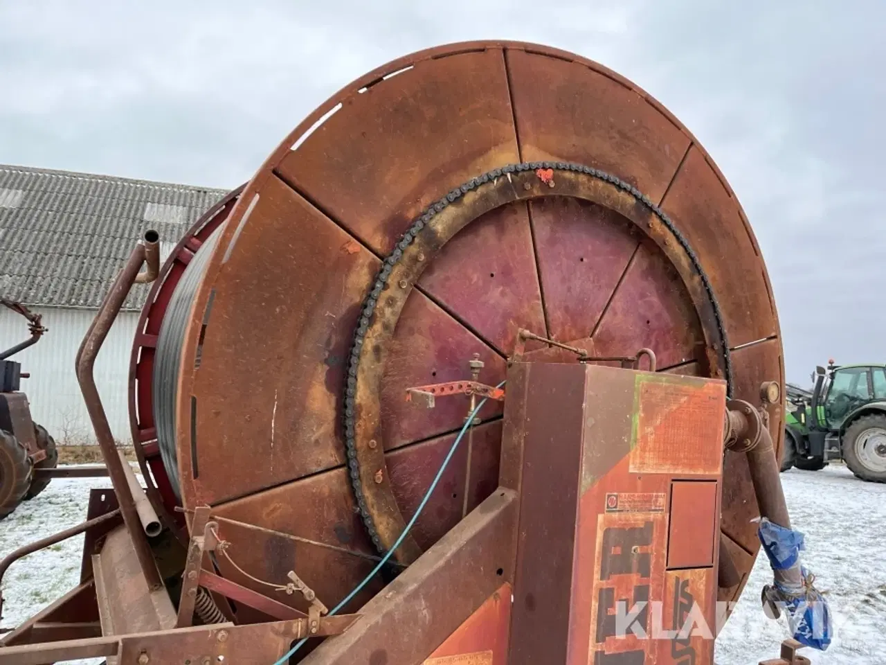 Billede 11 - Vandingsmaskine Bauer Rsinstar 90 tk 240 meter slange-indtræk