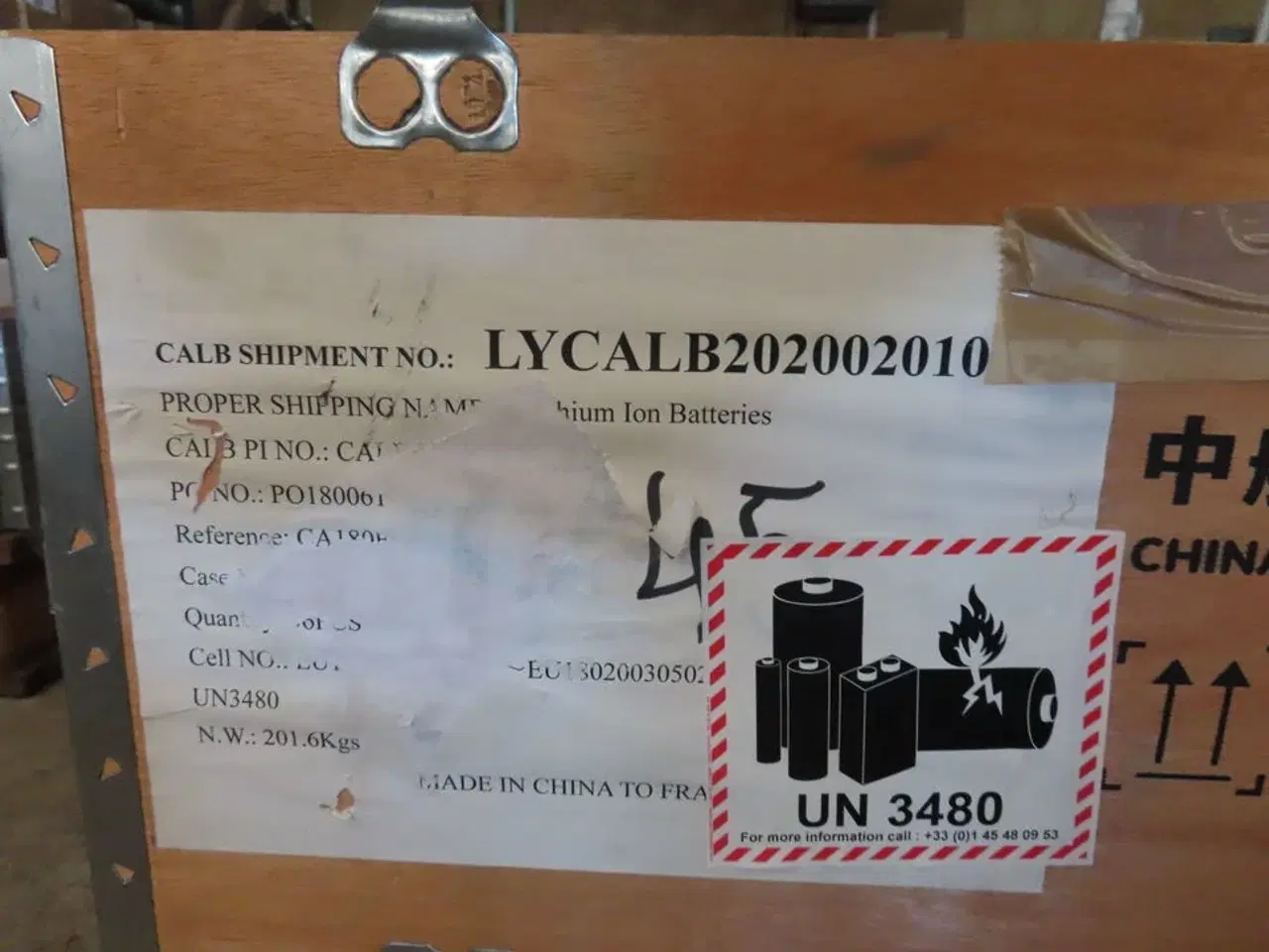 Billede 4 - Kasse med 66 stk lithium ion batterier CALB