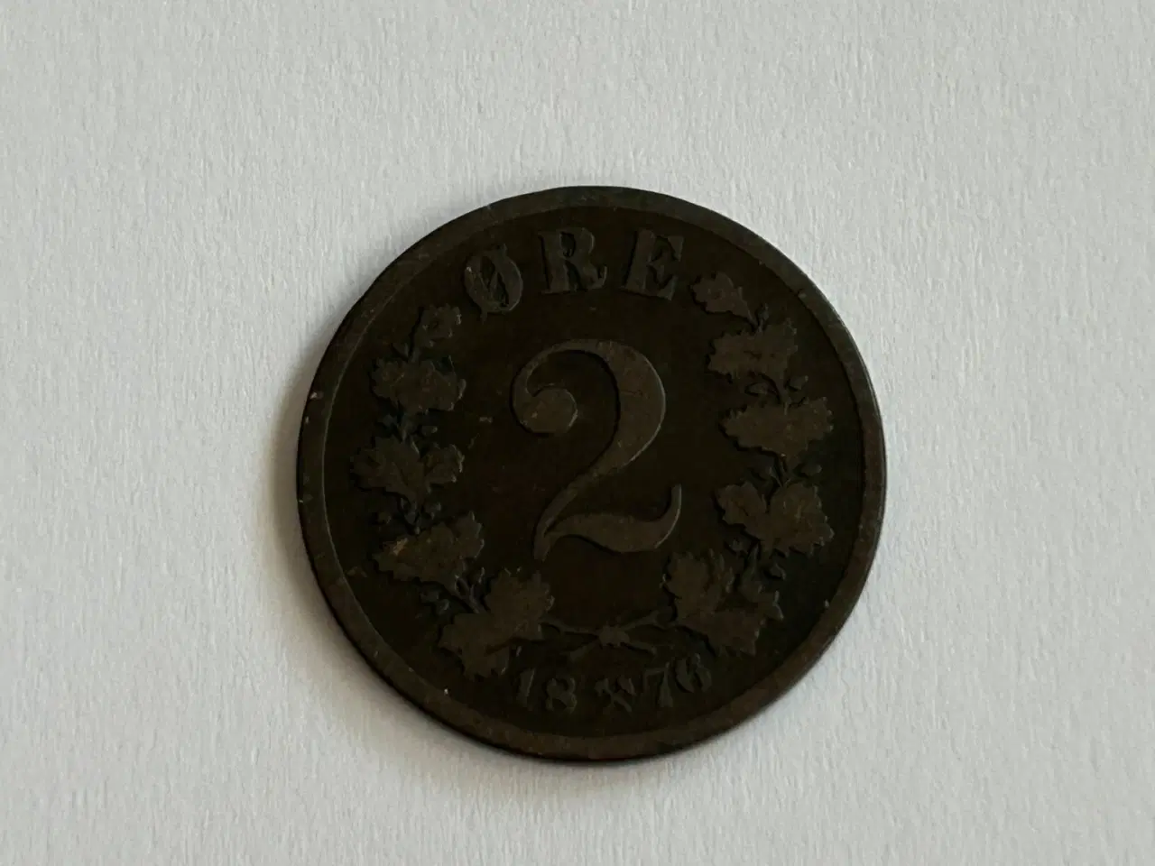 Billede 1 - 2 Øre 1876 Norge