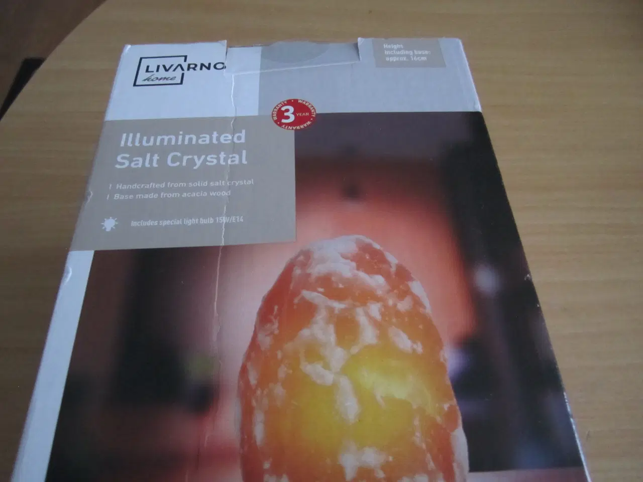 Billede 2 - LAMPE. Salt Crystal med lys.