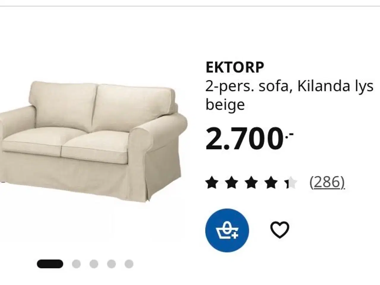Billede 2 - Ektorp 2-pers sofa