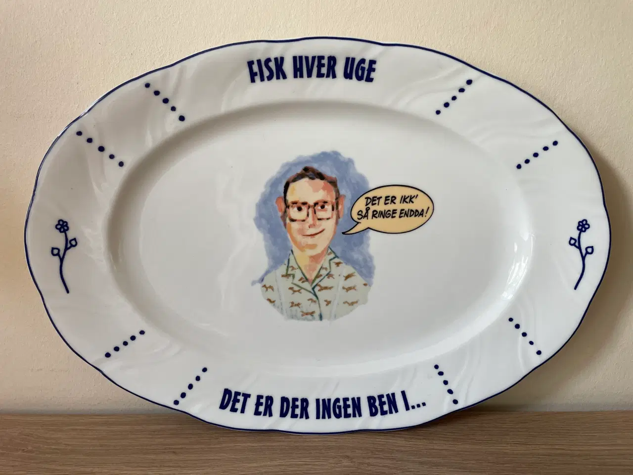 Billede 1 - Flot retro reklame fiske fad 