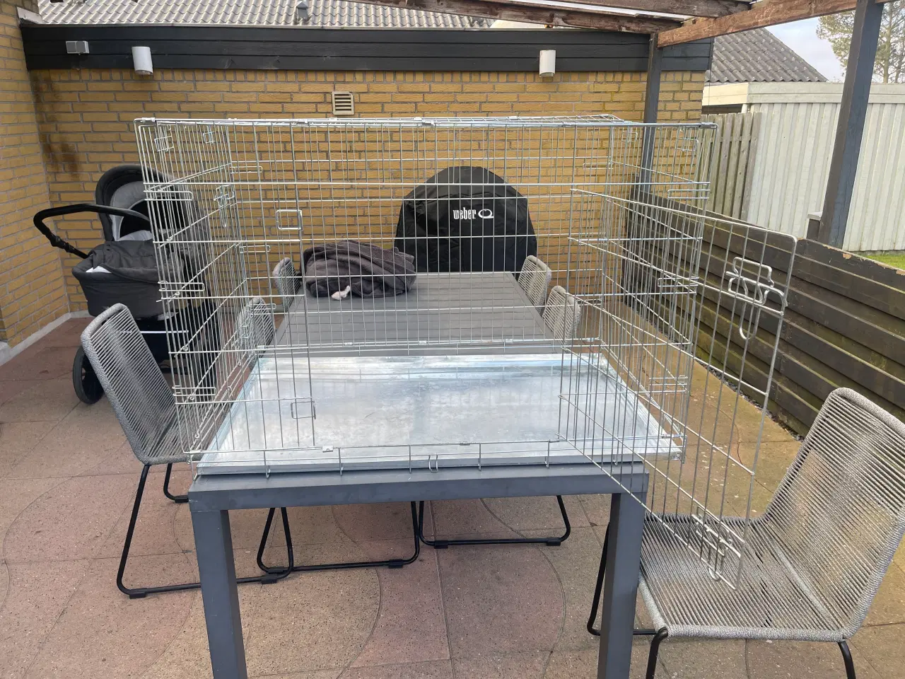 Billede 2 - Hundebur i metal Stor
