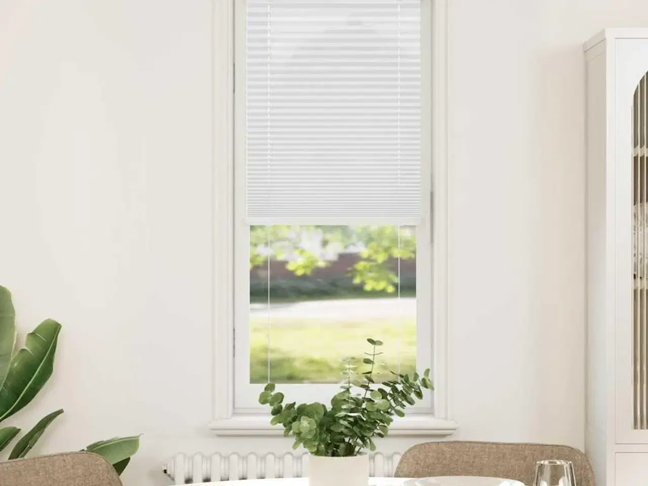 Billede 2 - Plisségardin Hvid 45x150 cm Stofbredde 44,4 cm Polyester