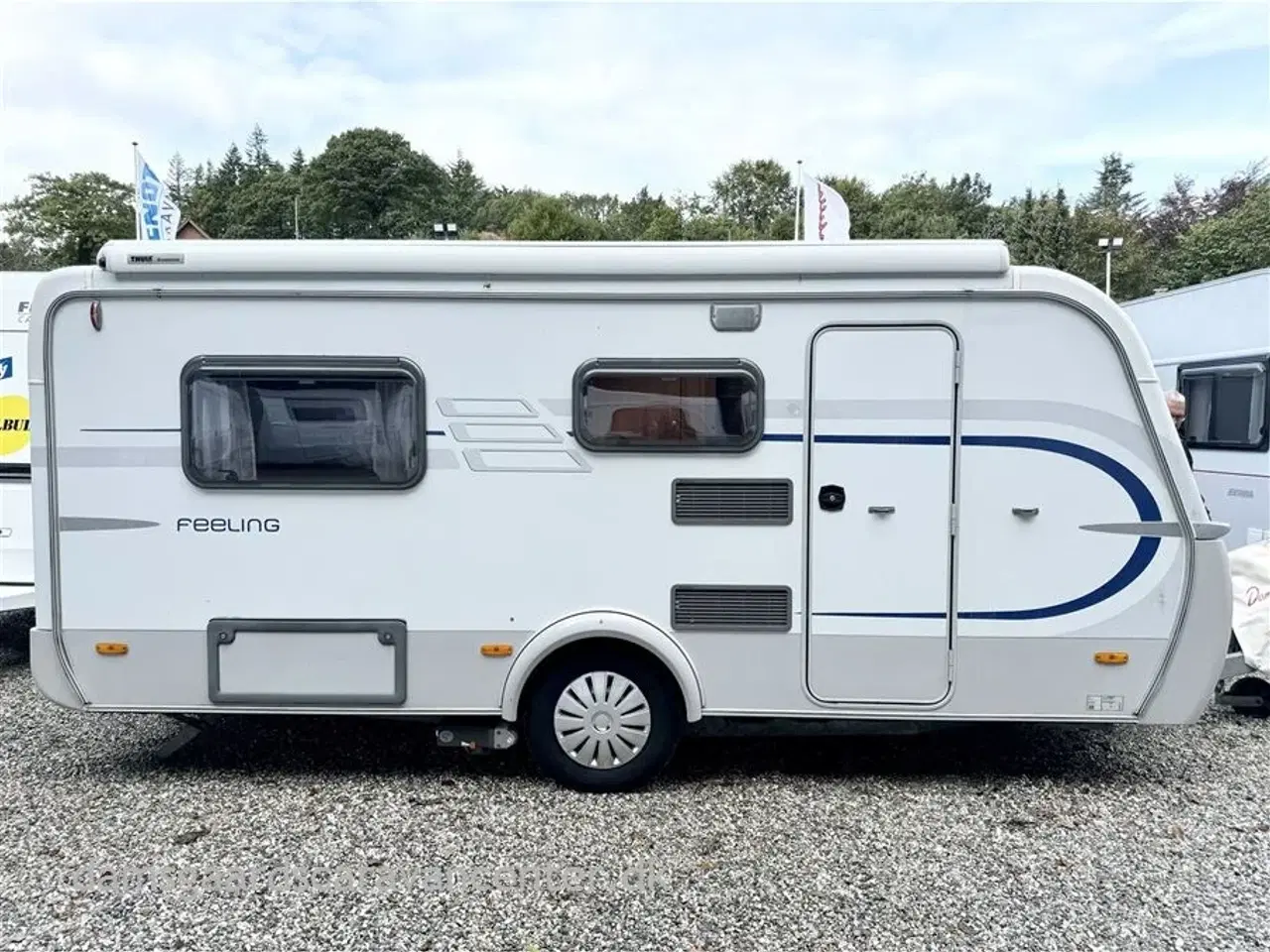 Billede 1 - 2010 - Hymer Feeling 430   Enkelsenge med lamel-Mover-Telt