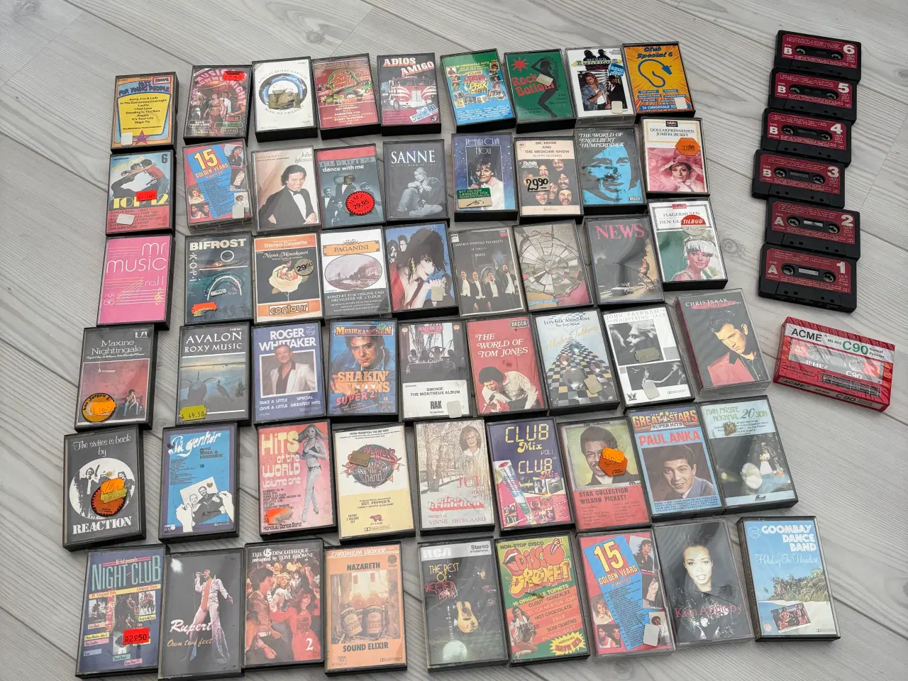 Billede 1 - Kassettebånd 60 stk blandet pop