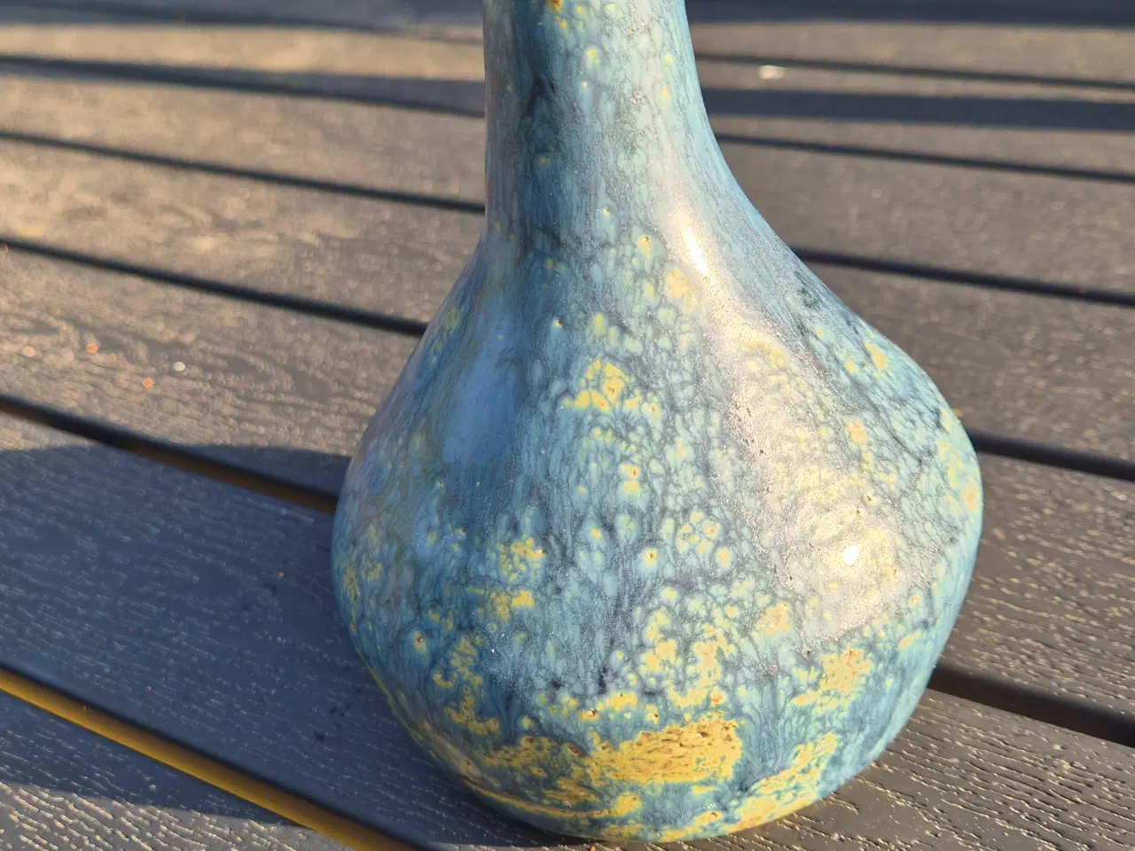 Billede 5 - Keramik vase med lækker glasur 
