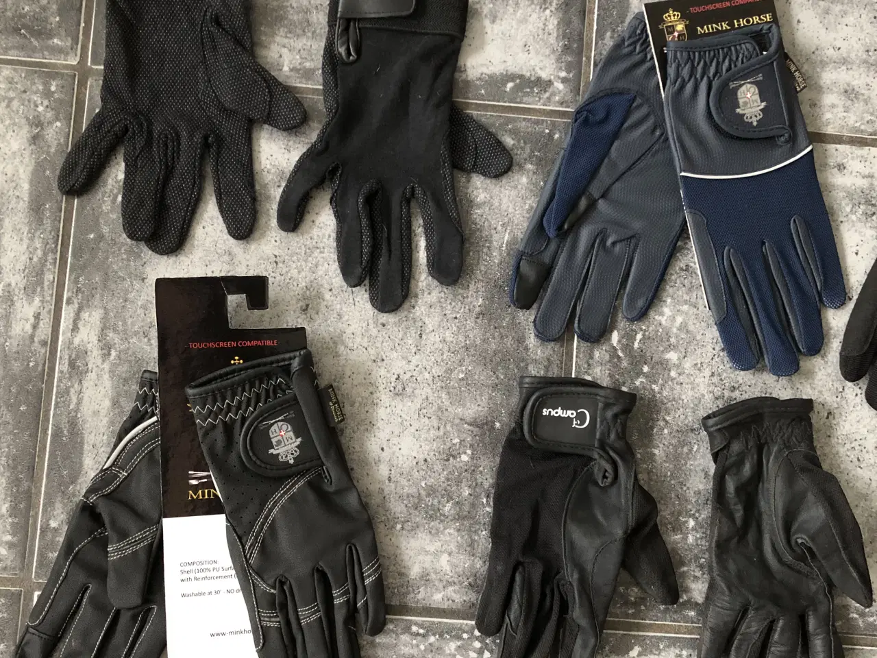 Billede 2 - 11 par ridehandsker sælges samlet