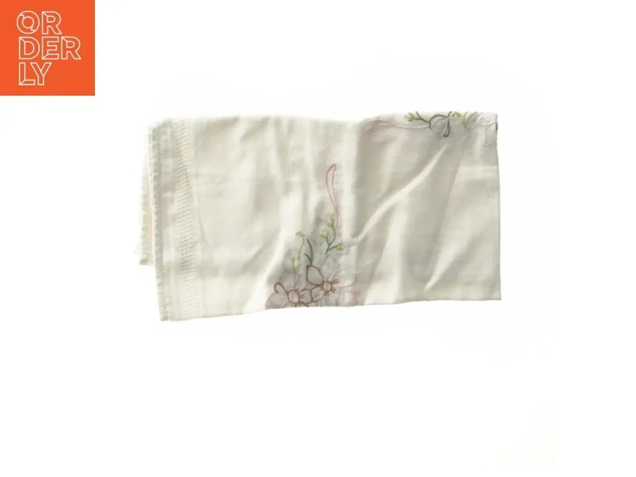 Billede 1 - Dug med broderi (str. 75x75 cm)