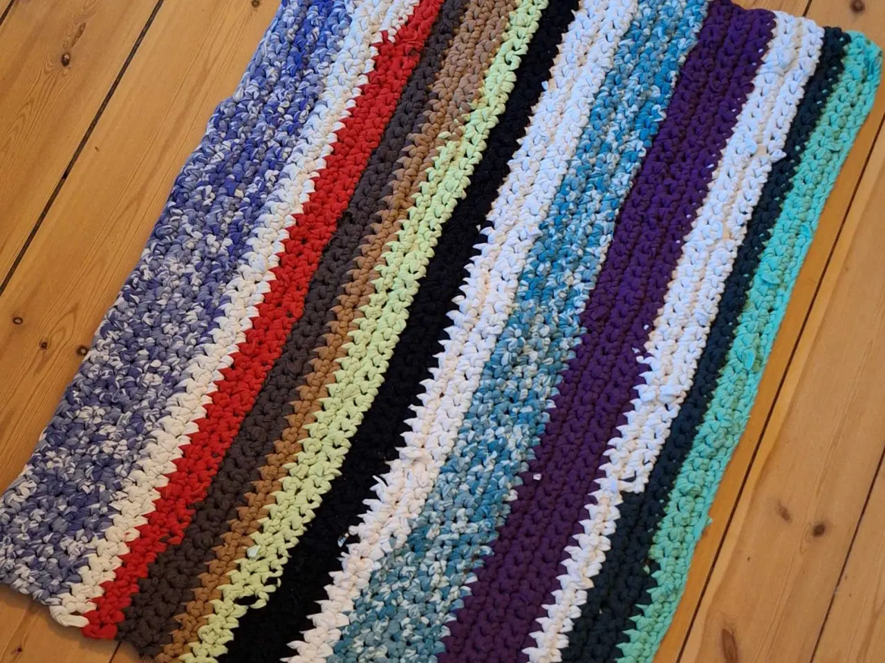 Billede 4 - Hæklet kludetæppe 