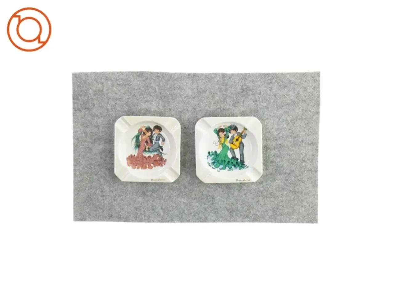 Billede 1 - Små skåle med print fra Ukendt (str. LB: 11,5x11,5cm)