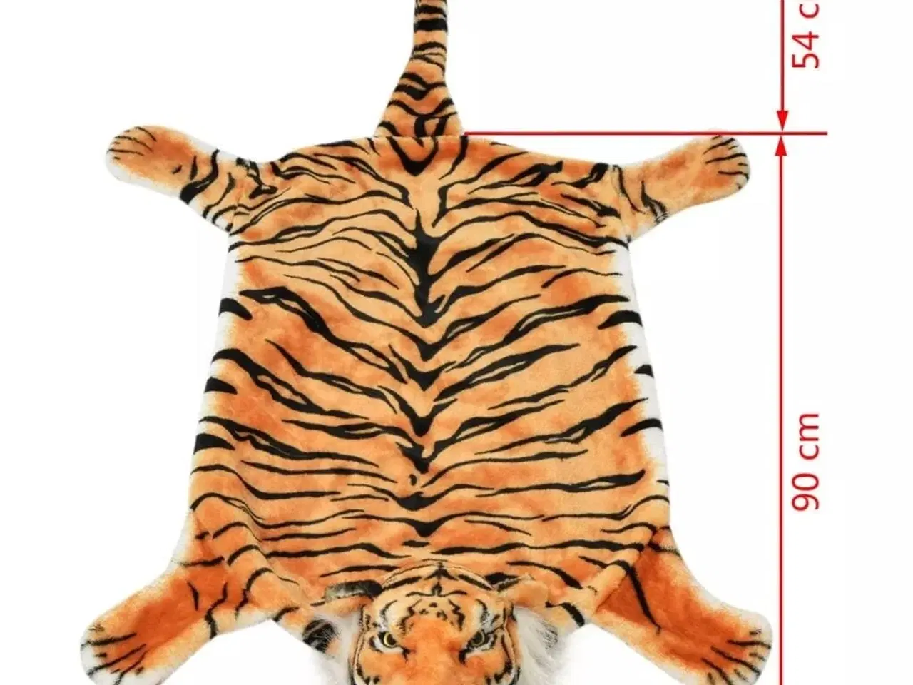Billede 4 - Tigertæppe plys 144 cm brun