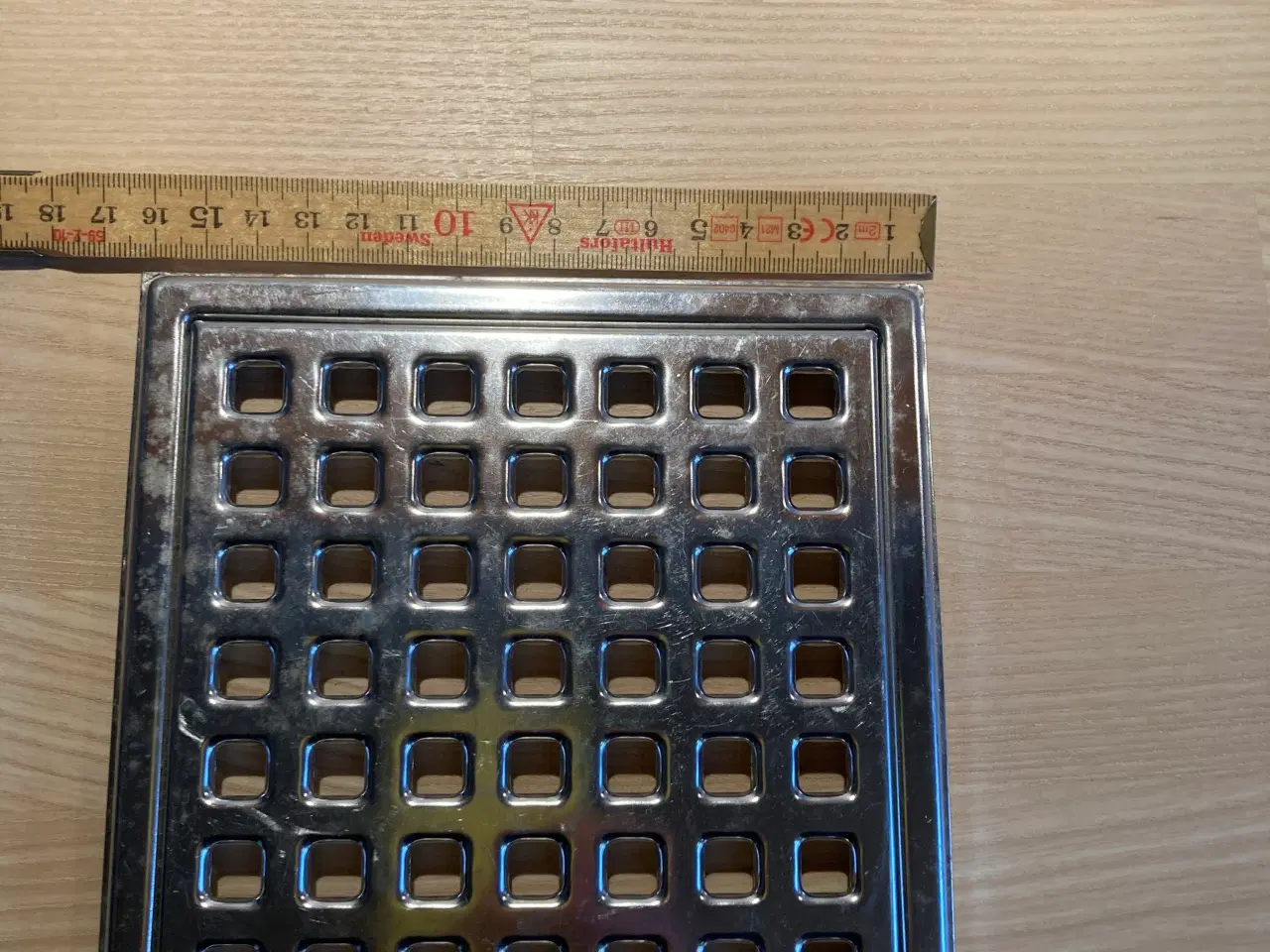 Billede 2 - Kvadratisk rist for gulvafløb i Rustfri Stål