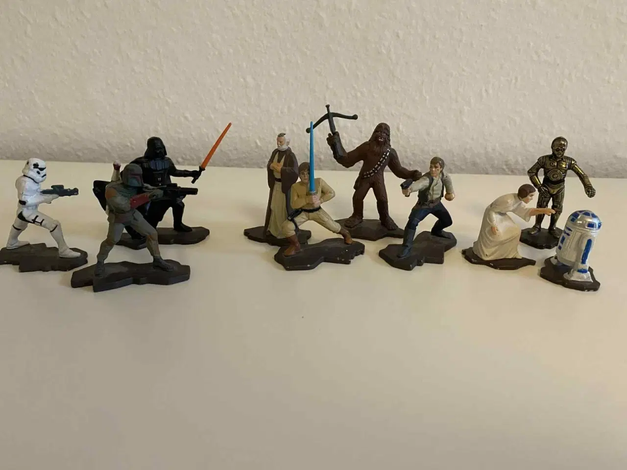 Billede 1 - Star Wars støbte metal samlerfigurer 1994 Lot
