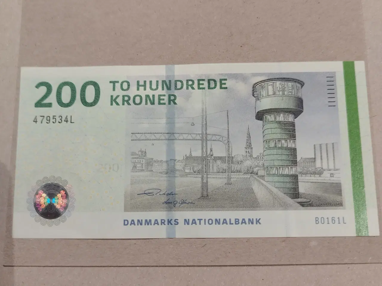 Billede 1 - 200 Hundrede Kroner fra 2016. Bankfriske