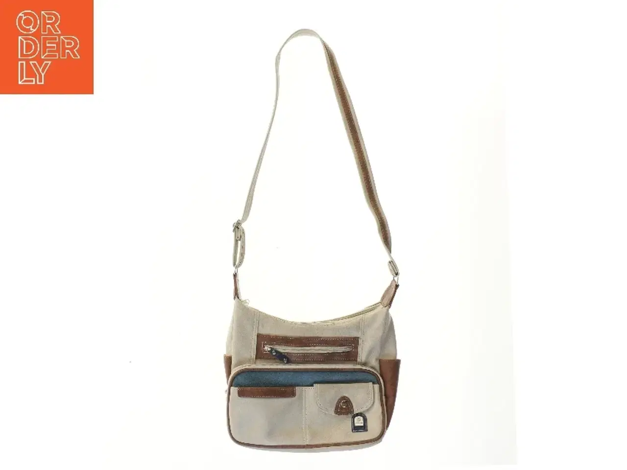 Billede 1 - Skuldertaske i læder fra Phoenix (str. 35x30 cm)