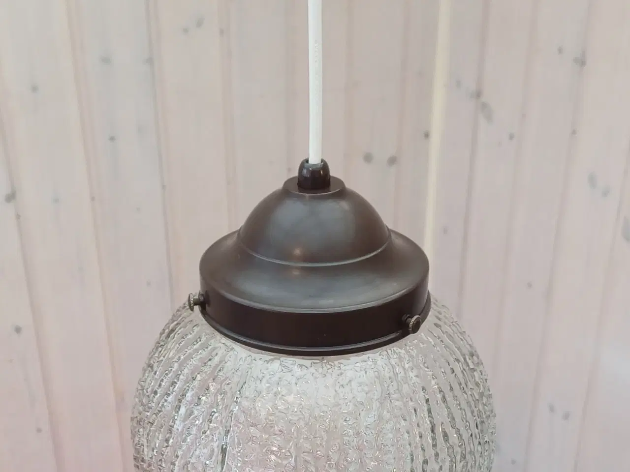 Billede 6 - Retro loftlampe med glasskærm