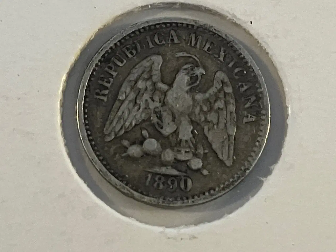 Billede 2 - 5 Centavos 1890 Mexico