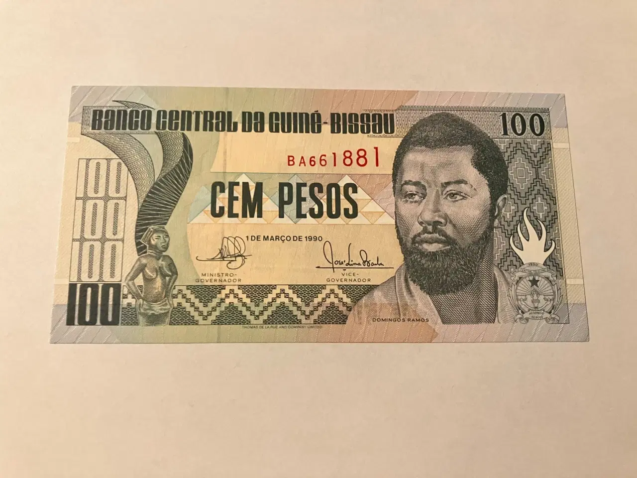 Billede 1 - 100 Pesos Guinea Bissau 1990