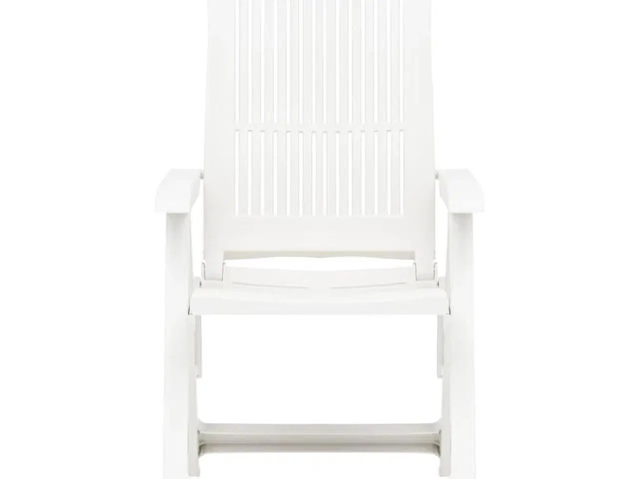 Billede 3 - Havelænestole 2 stk. plastik hvid
