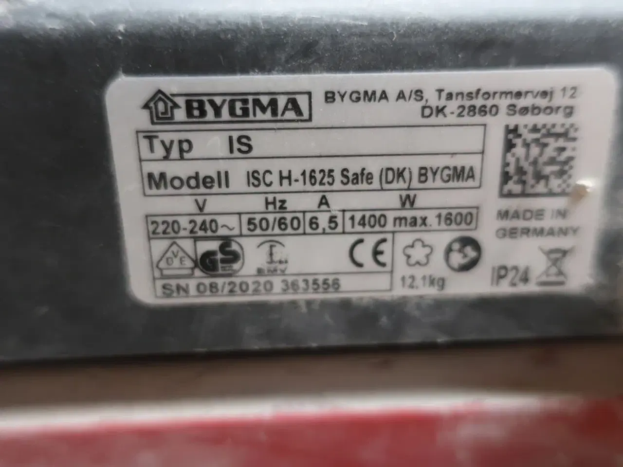 Billede 4 - Støvsuger BYGMA ISC H-1625 DK