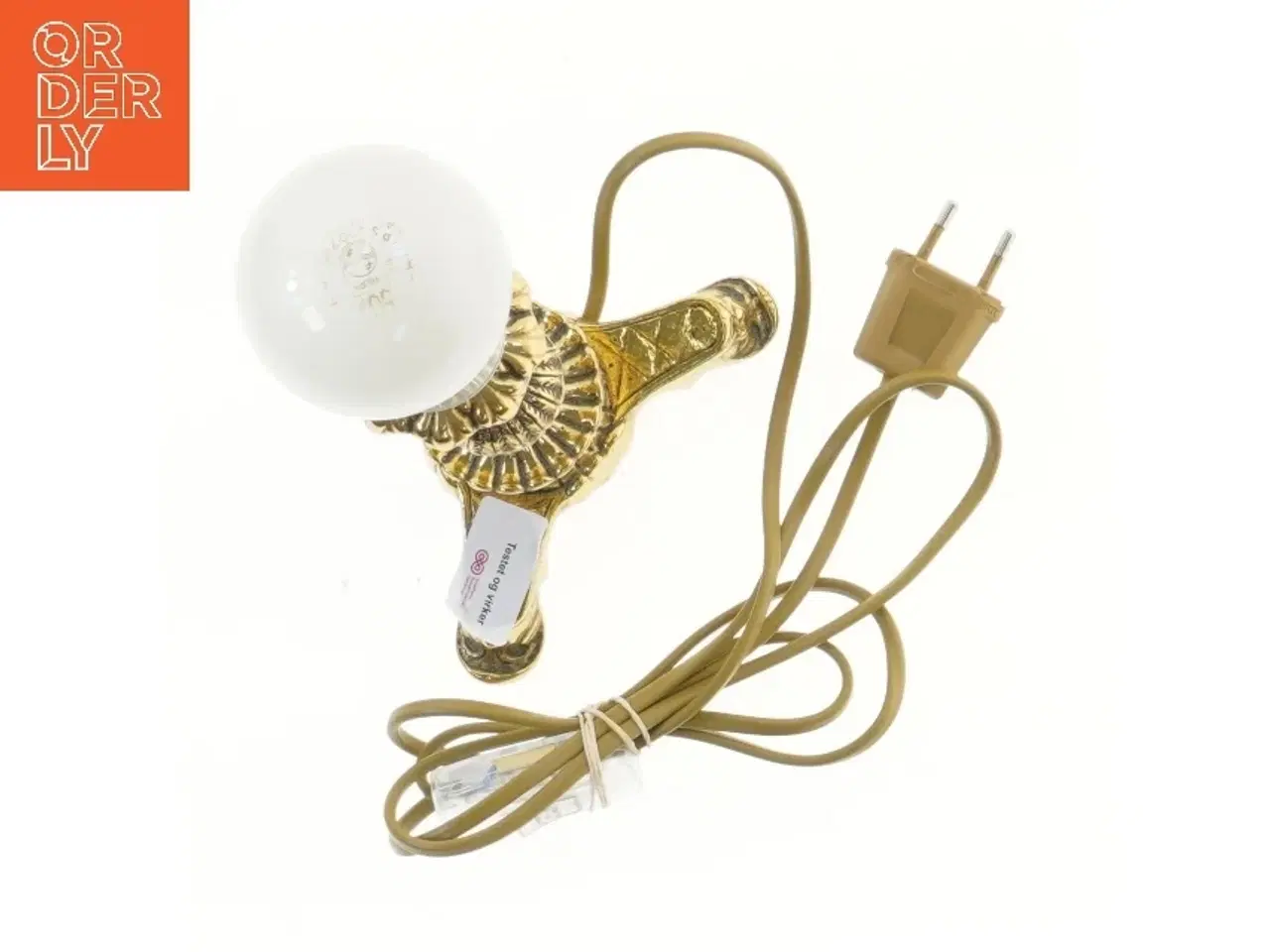 Billede 2 - Klassisk bordlampe med pære (str. 35 cm)