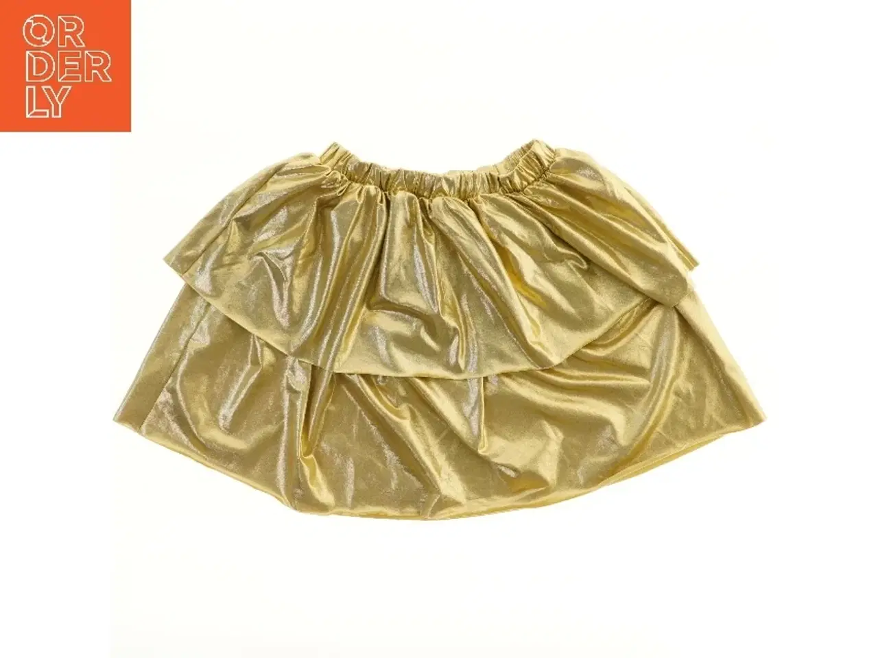 Billede 2 - Gylden flæsenederdel fra H&M (str. 122)