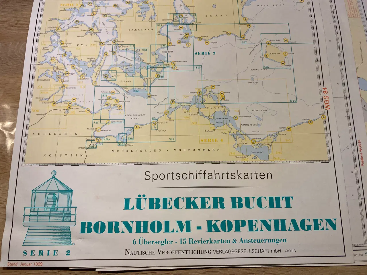 Billede 1 - Tyske søsportskort, Lübecker Bugt-Bornholm og Kbh.