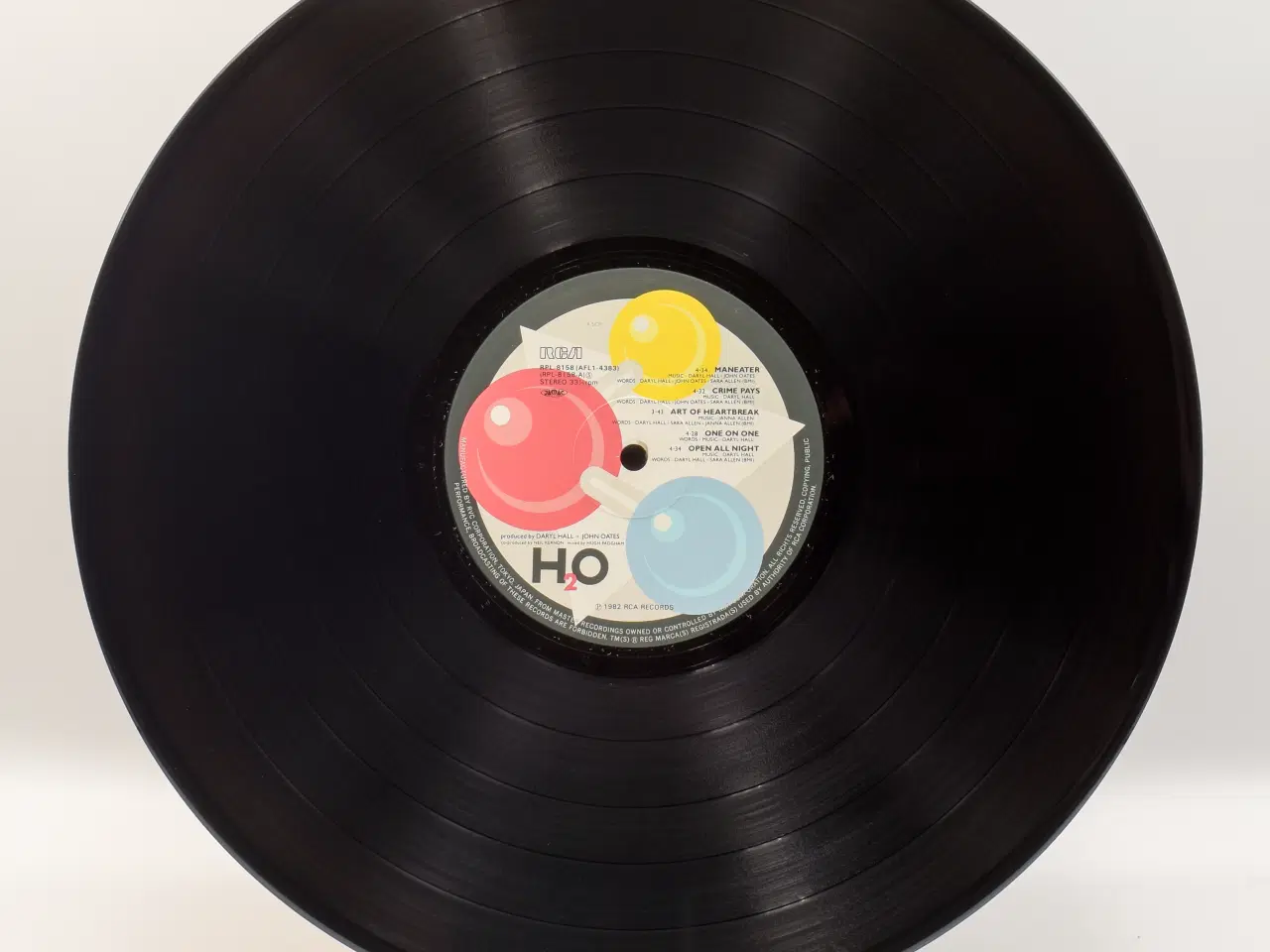 Billede 4 - Daryl Hall & John Oates - H2O - JAPAN 1982 - EX/EX