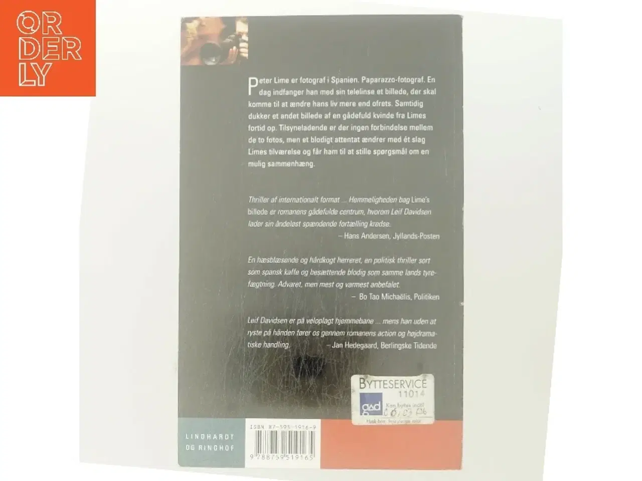 Billede 3 - Lime's billede : roman af Leif Davidsen (Bog)