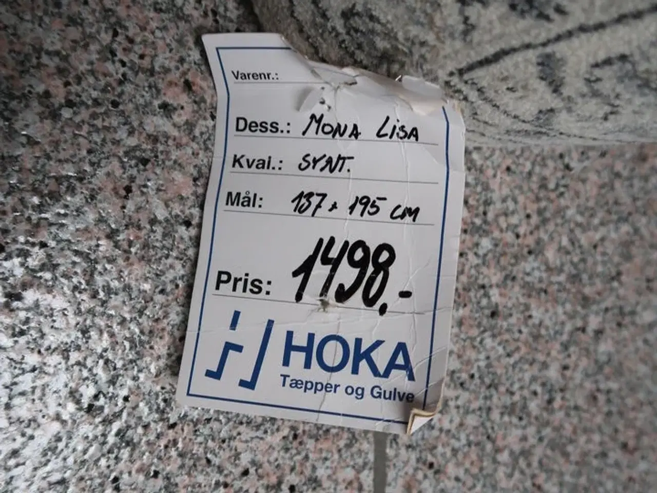 Billede 2 - Gulvtæppe MONA LISA Synt