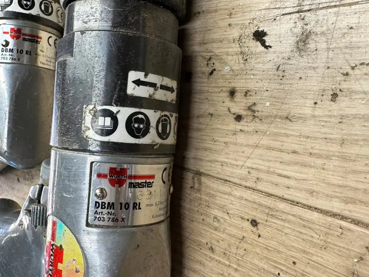 Billede 11 - Luftværktøj - 2 x luftmejsel + 2 x luftboremaskine