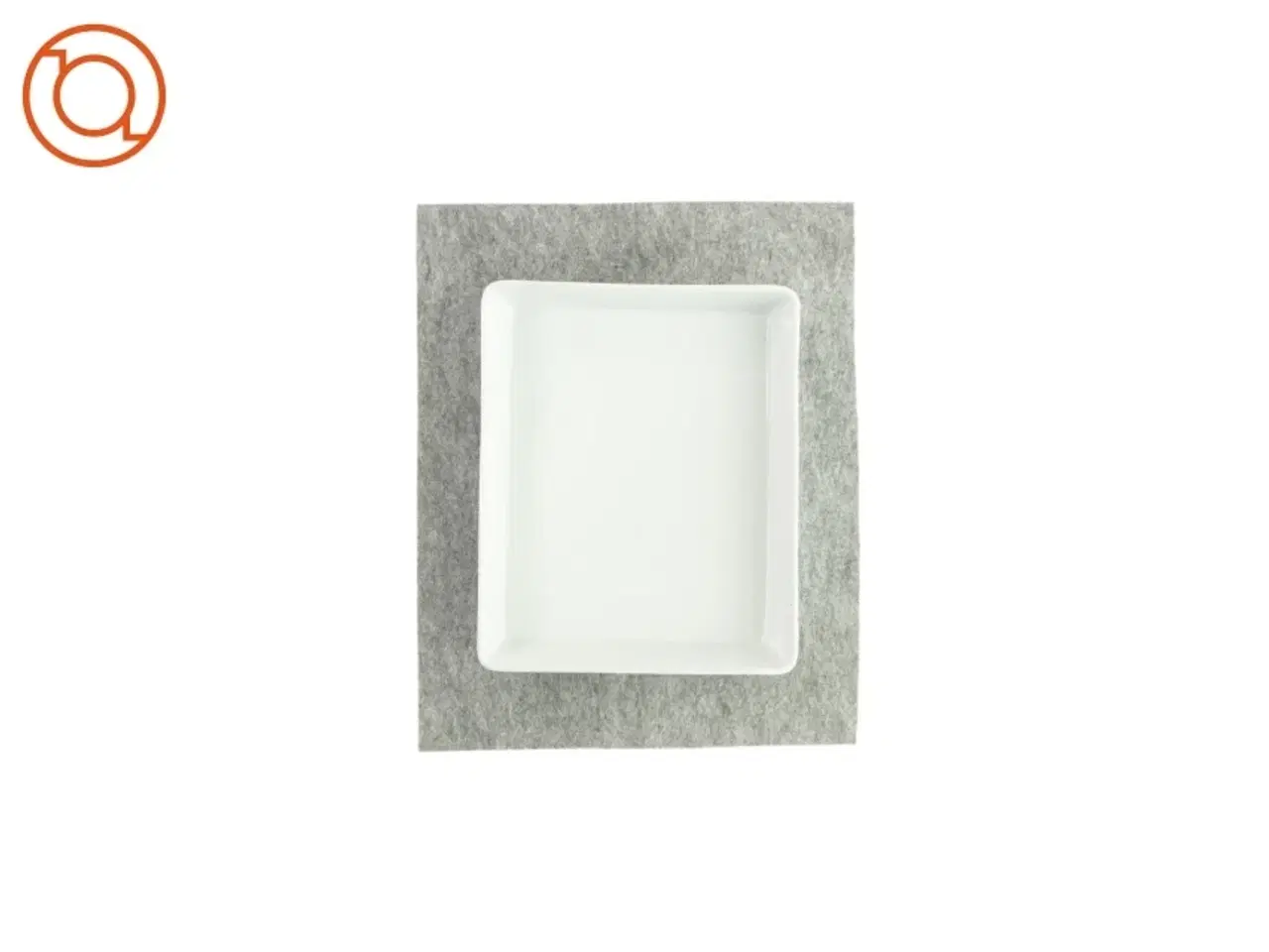 Billede 2 - Porcelænsfad (str. LBH: 29 x 24 x 5 cm)