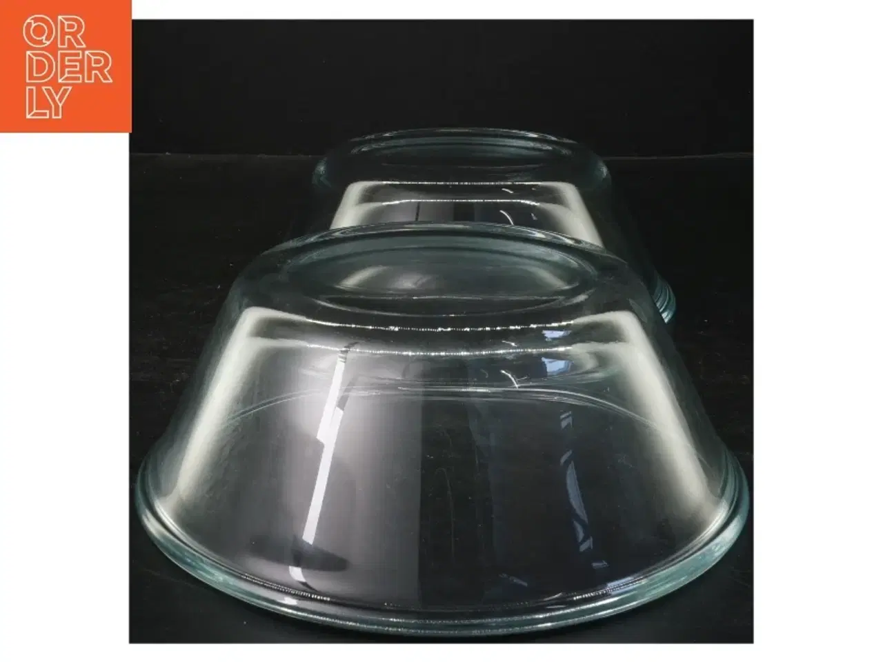 Billede 2 - Sæt af to glasskåle (str. 7x20 cm)