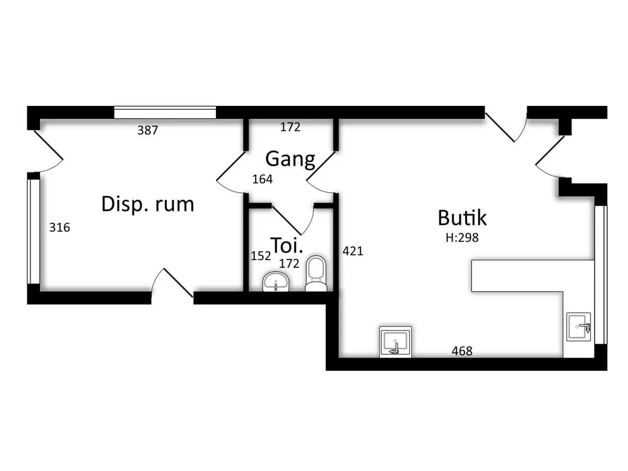 Billede 11 - Butikslejemål nær Lindevangsparken med mange anvendelsesmuligheder - fritaget for moms.
