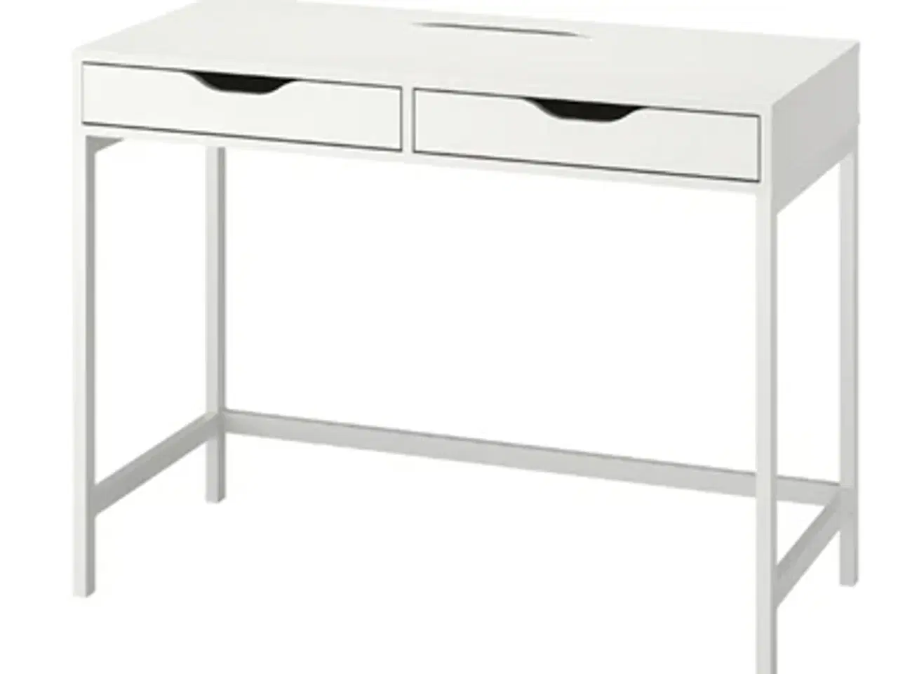 Billede 1 - Skrivebord med kabelbakke + 2 store skuffer 