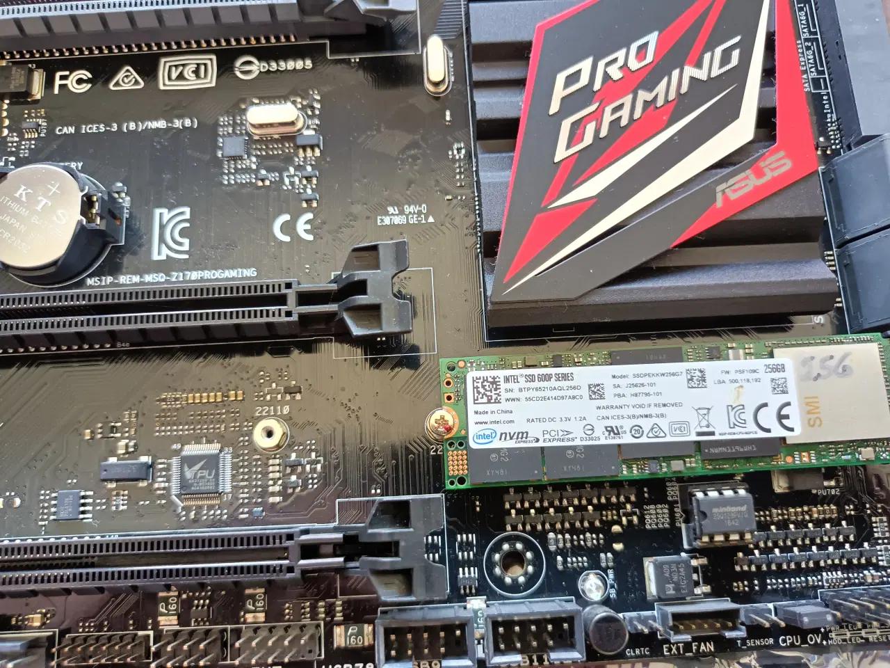 Billede 4 - Asus Z170 Mainboars med cpu - nvme 256gb