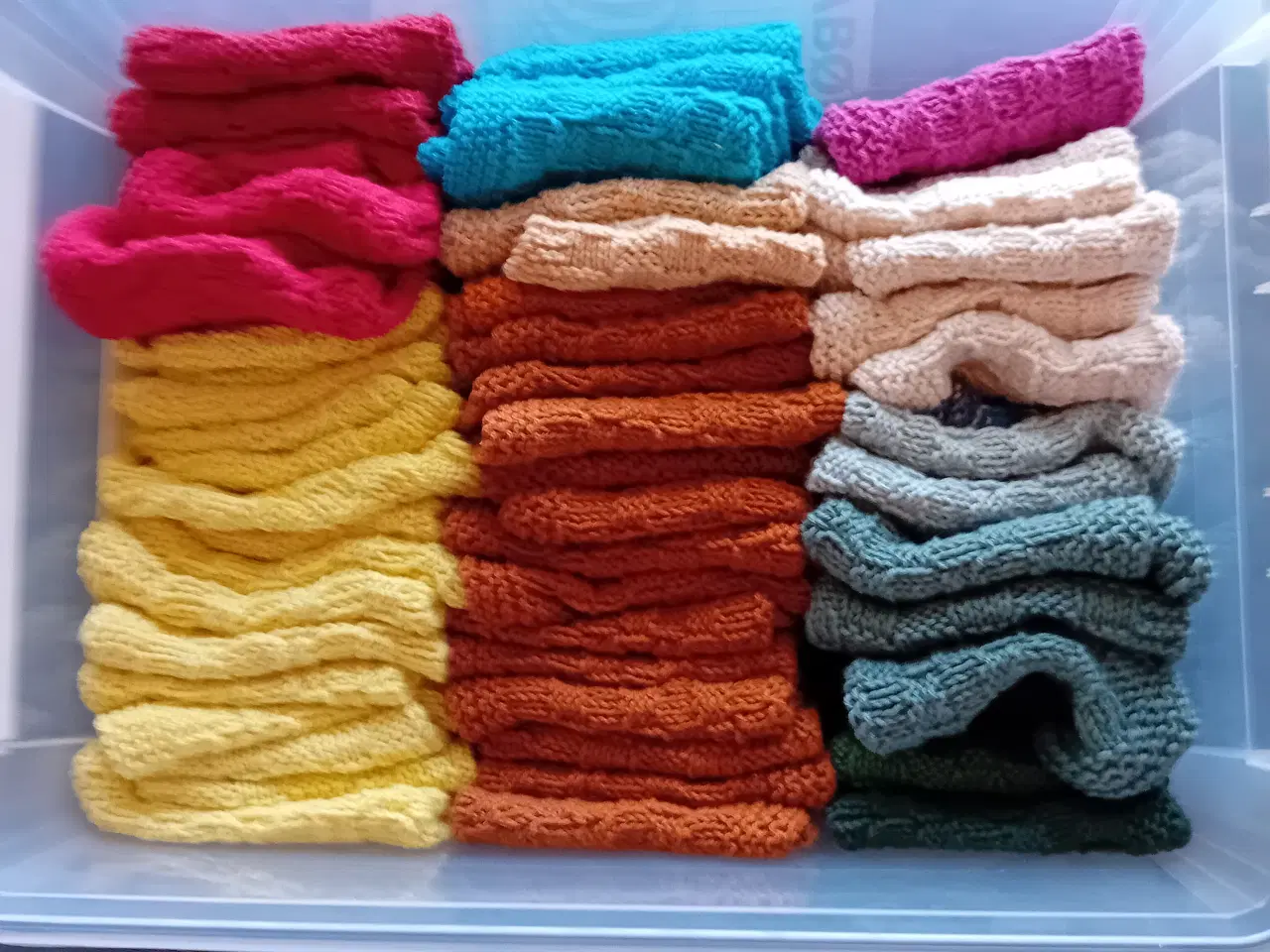 Billede 2 - Bæredygtige  hjemmestrikkede klude 