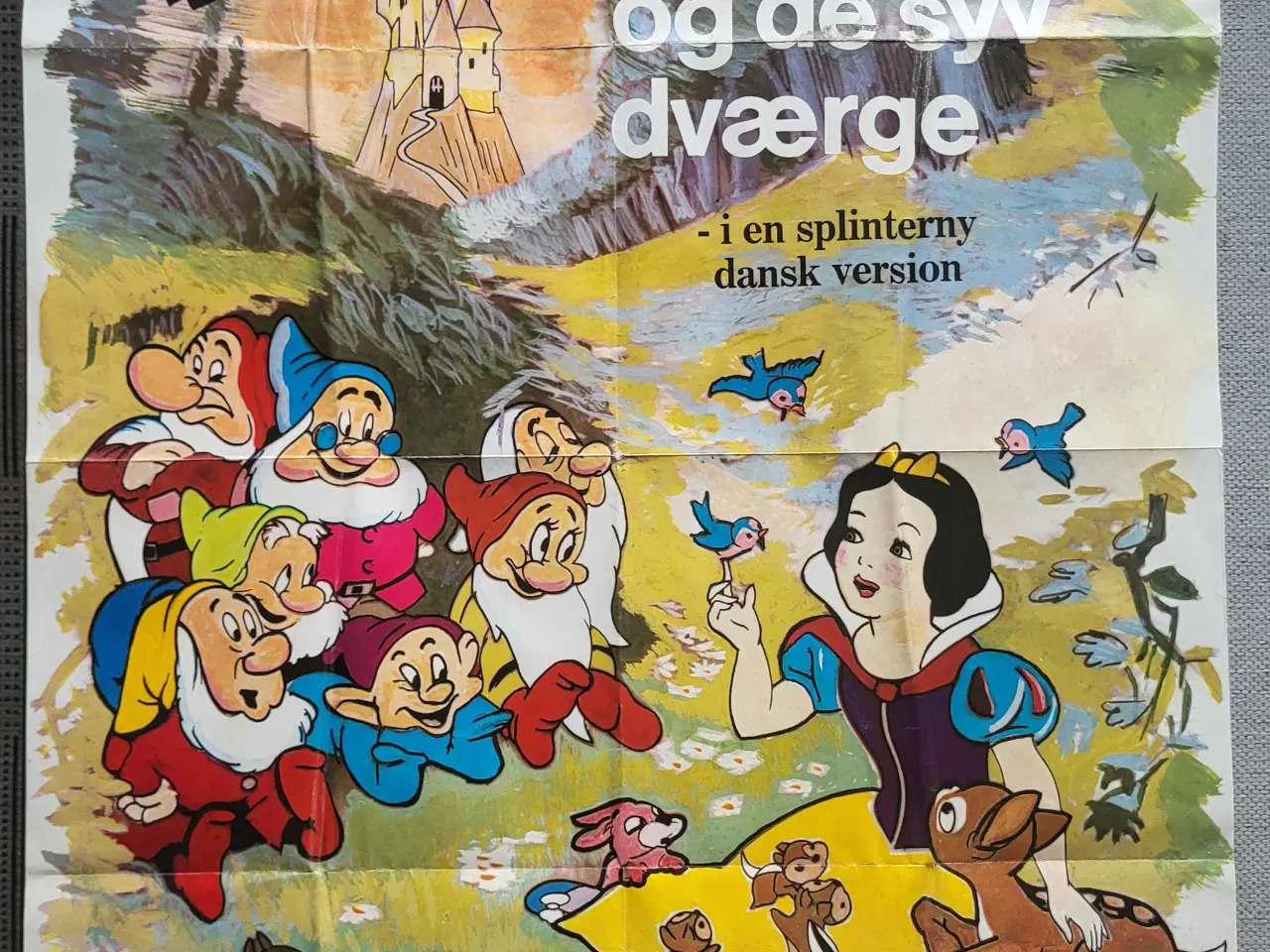 Billede 1 - Original filmplakat - Snehvide og de 7 små dværge