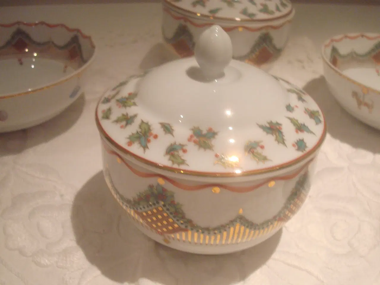 Billede 3 - JULESTEL, CHRISTMAS JOY - KGL, Skåle, Sukkerskåle 