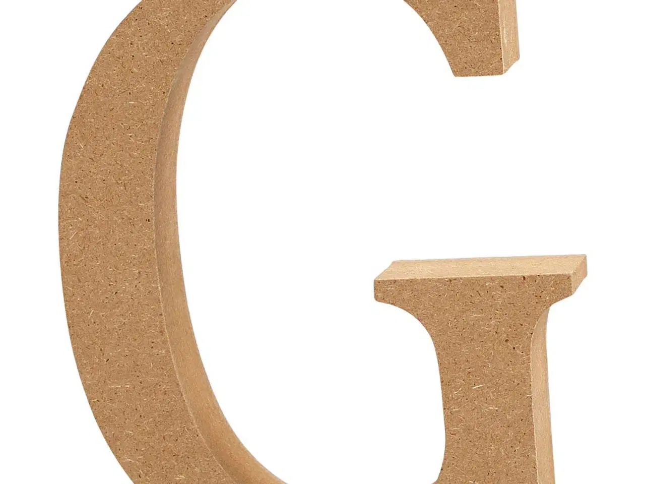 Billede 1 - Stort Træbogstav G eller H - 13 cm Høj