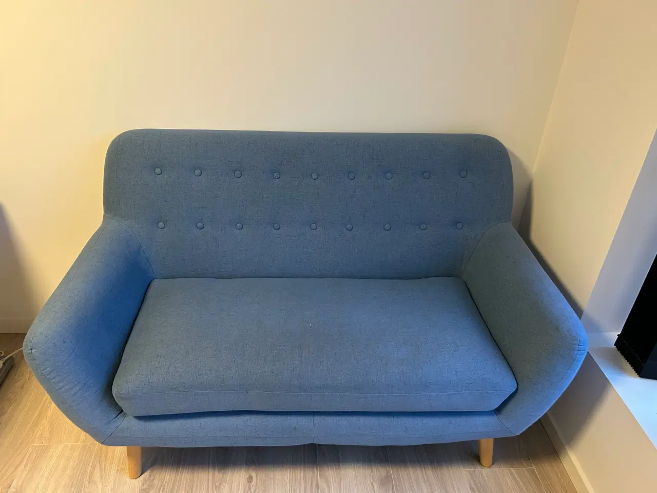 Billede 2 - Sofa i blåt stof