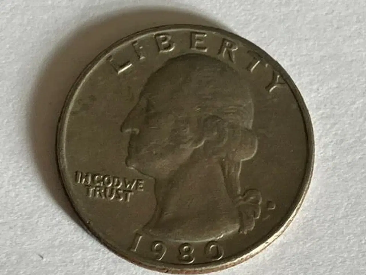 Billede 1 - Quarter Dollar 1980 USA