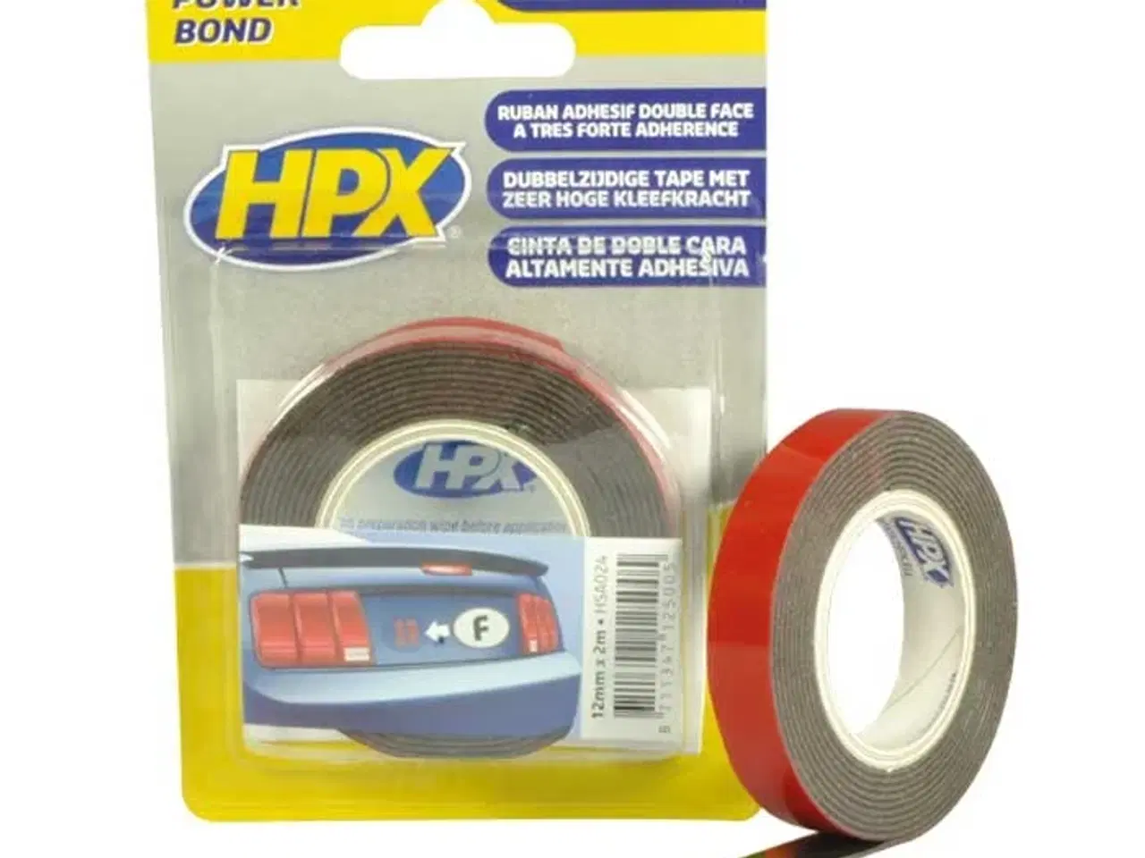 Billede 1 - HPX dobbeltklæbende tape 12mm x 2m