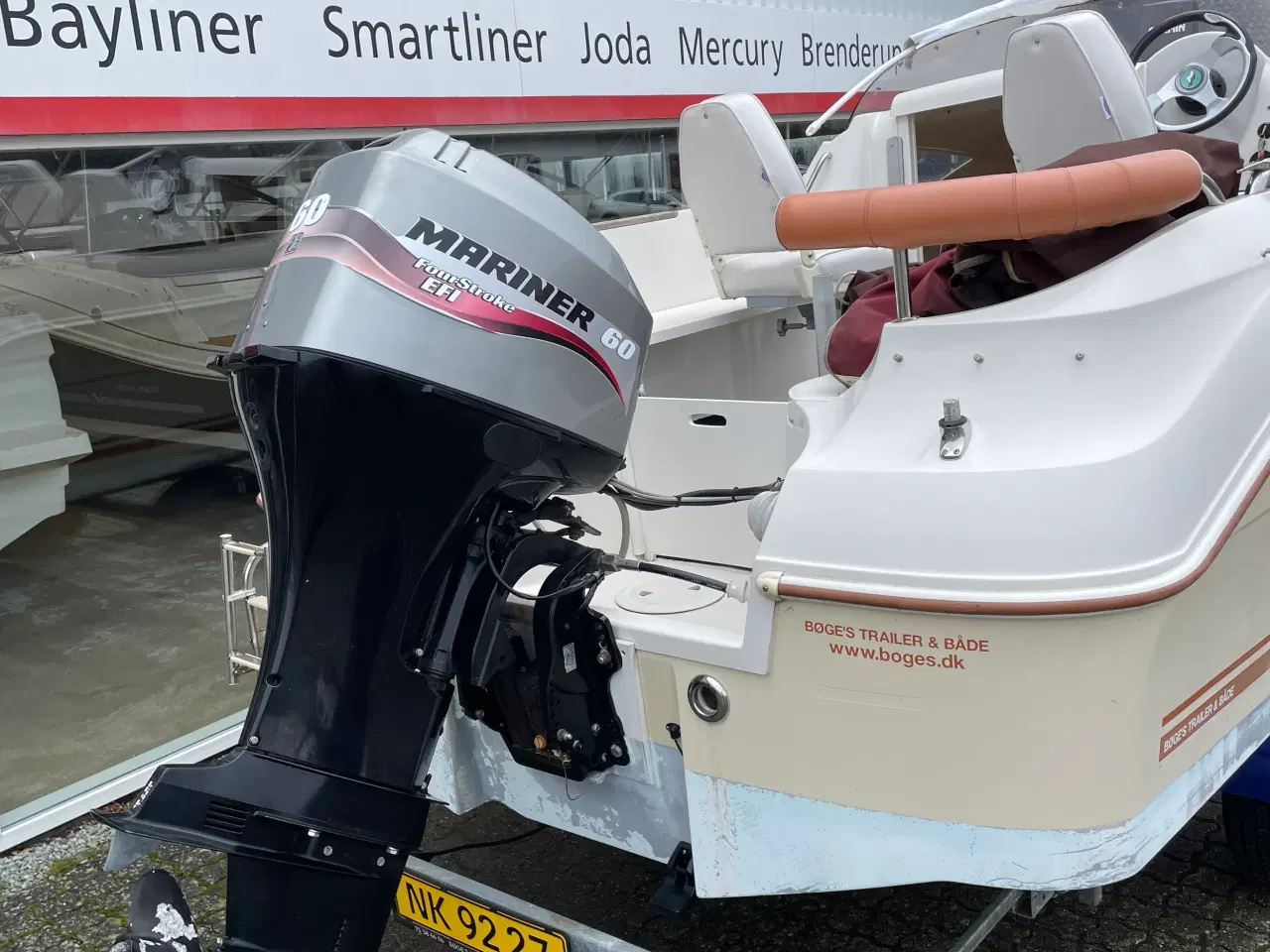 Billede 4 - 470 Cruiser med 60 hk Mariner-EFI 4 takt og 1000 kg Brenderup bådtrailer