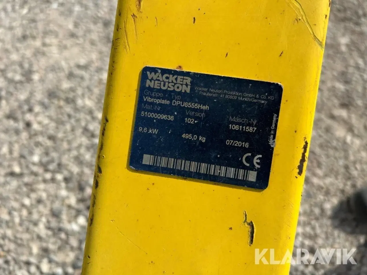 Billede 5 - Pladevibrator Wacker Neuson DPU 6555HE H
