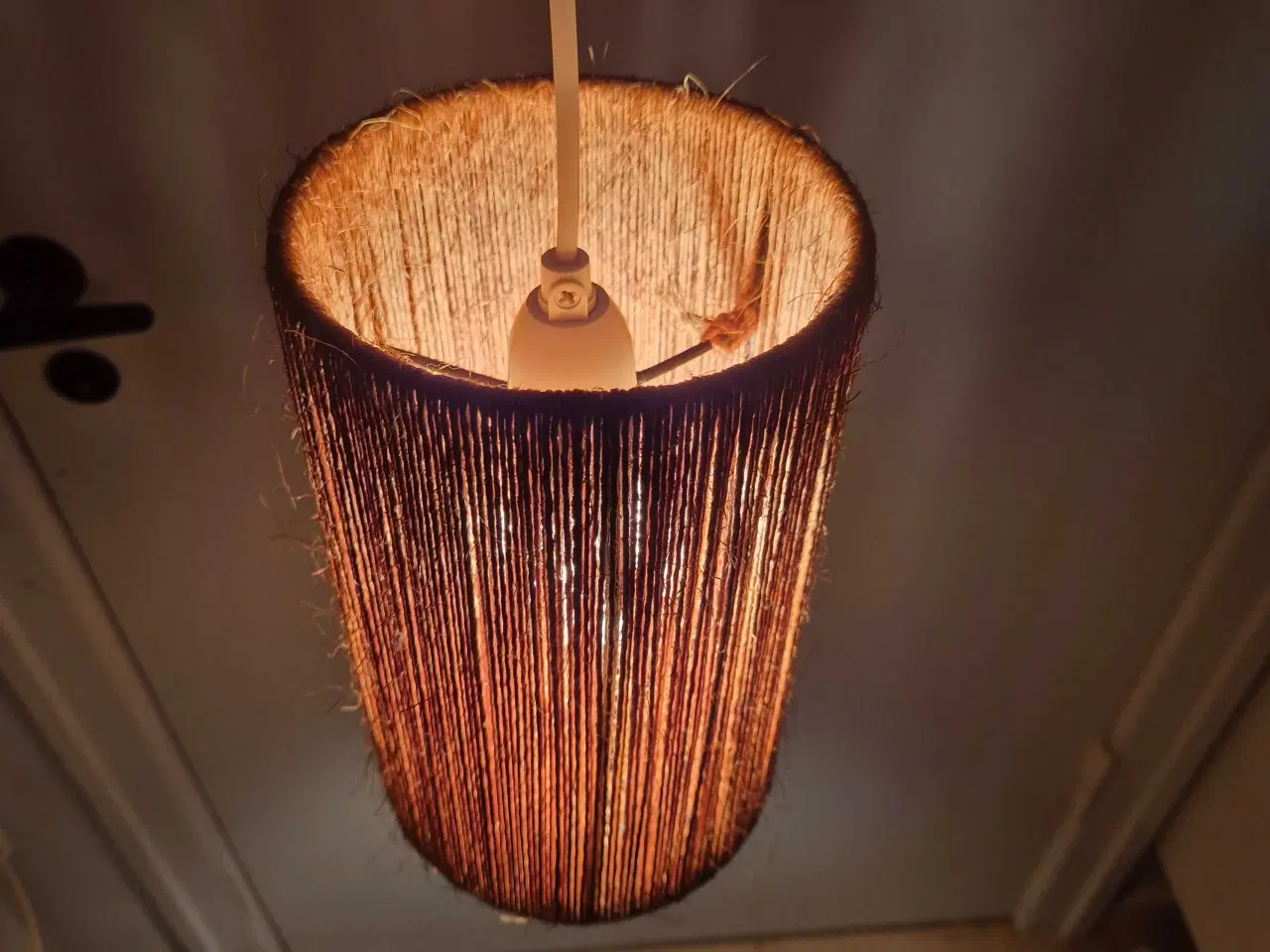 Billede 3 - Cylinderformet retropendel i hampesnor