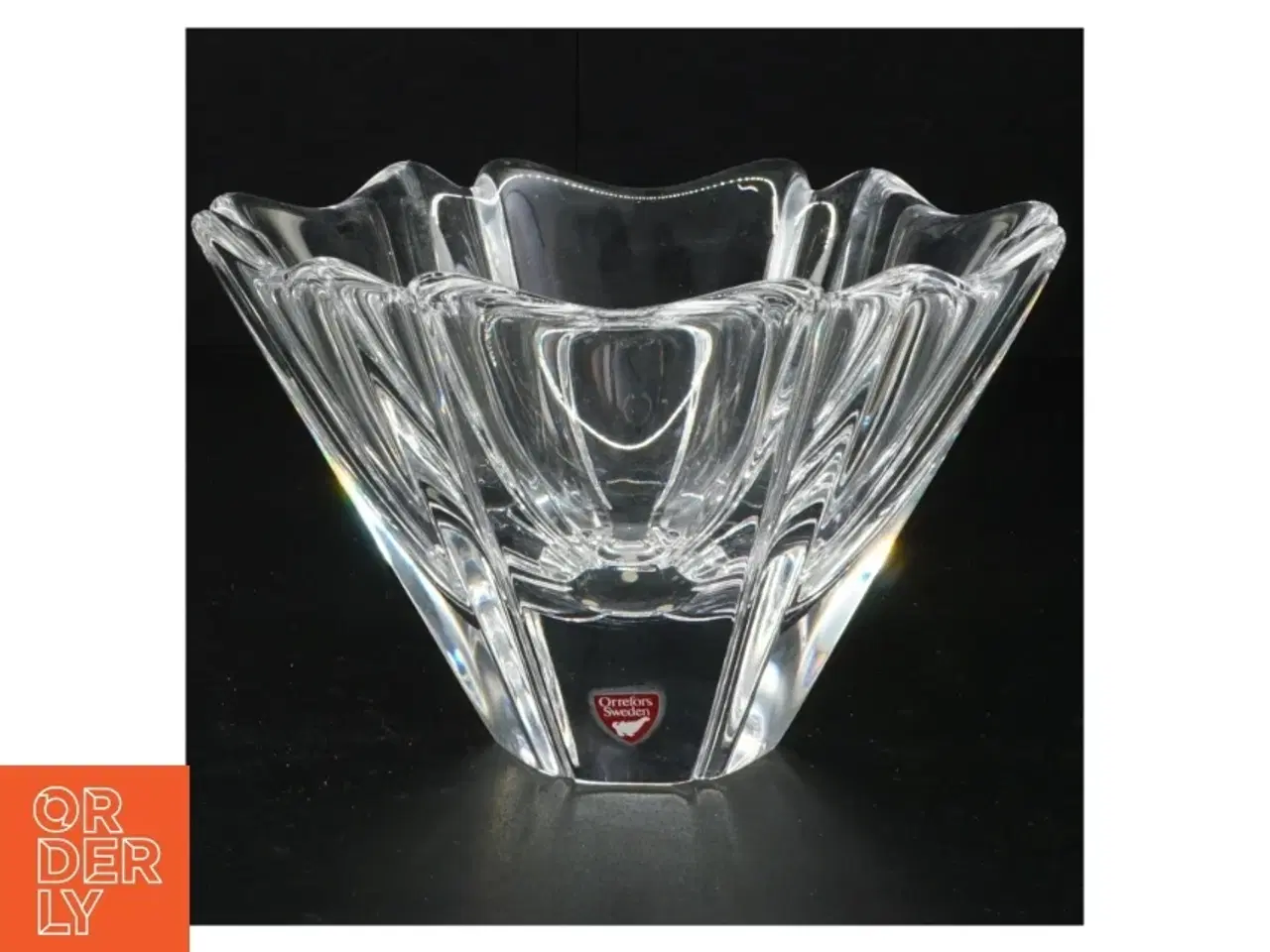Billede 1 - Krystal skål fra Orrefors (str. 12 x 17 cm)